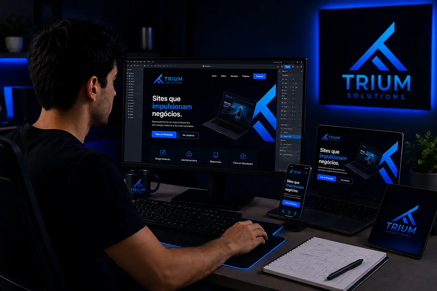 Desenvolvendo sites trium solutions angra dos reis